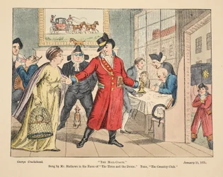 De Postkoets, gezongen door Mr Mathews in de klucht The Three and the Deuce. Deuntje, The Country Club, uitgegeven 1821